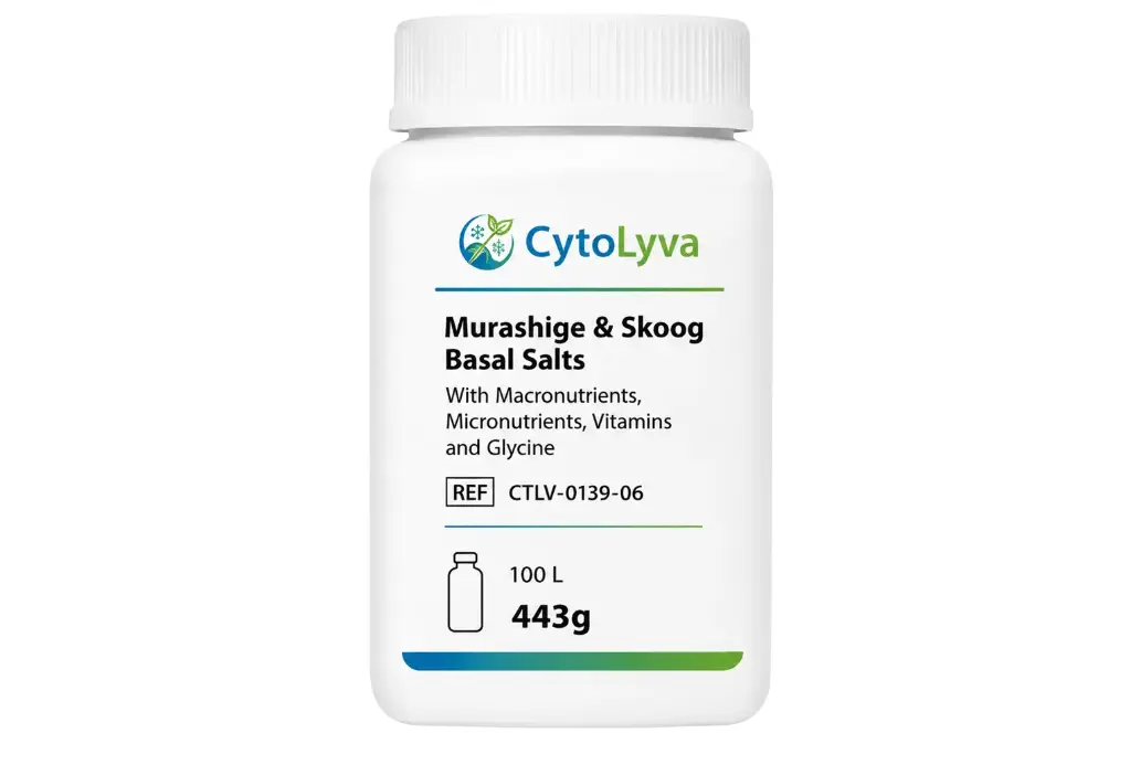 Murashige & Skoog Basal Salts With Macronutrients, Micronutrients, Vitamins and Glycine