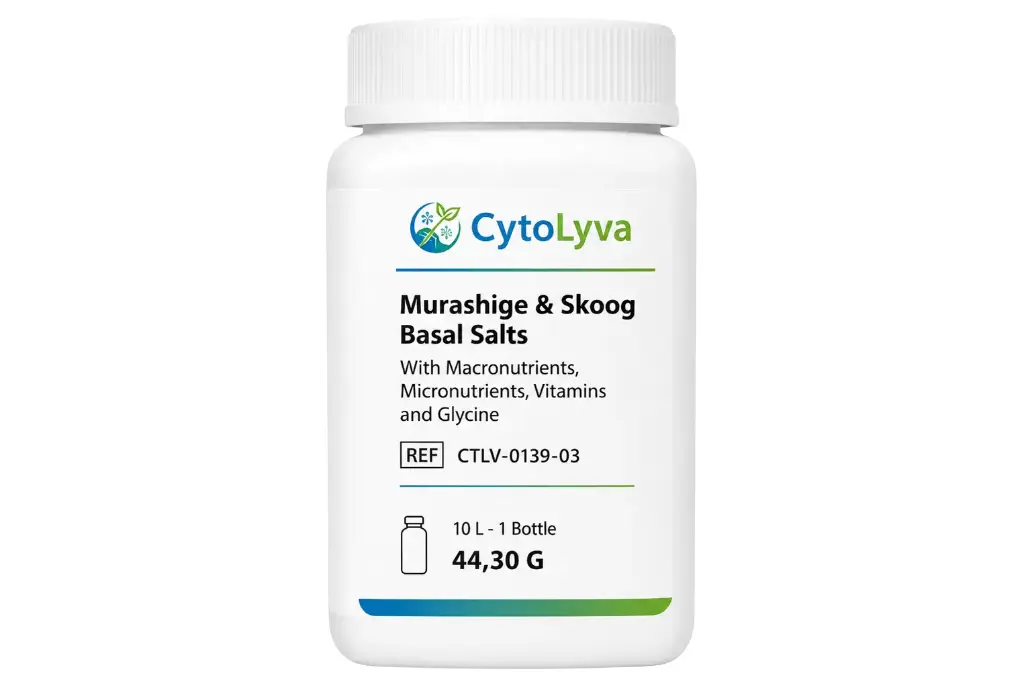 Murashige & Skoog Basal Salts With Macronutrients, Micronutrients, Vitamins and Glycine