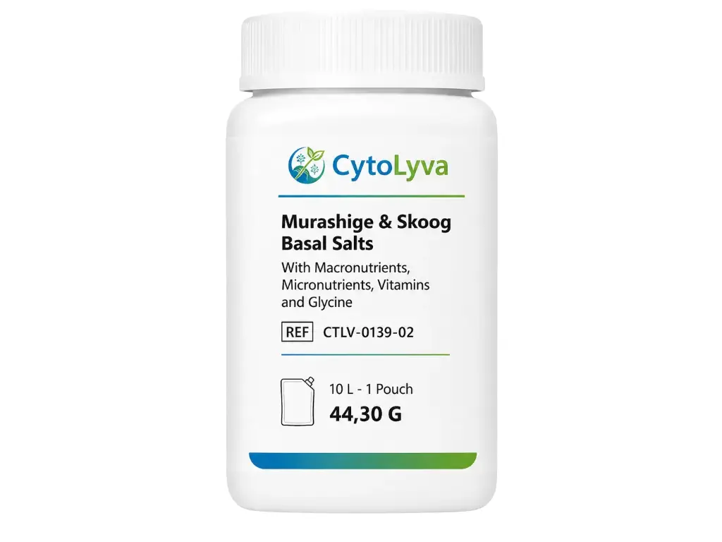 Murashige & Skoog Basal Salts With Macronutrients, Micronutrients, Vitamins and Glycine