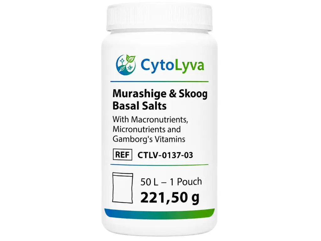 Murashige & Skoog Basal Salts With Macronutrients, Micronutrients and Gamborg's Vitamins