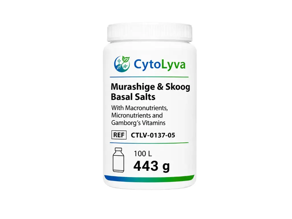 Murashige & Skoog Basal Salts With Macronutrients, Micronutrients and Gamborg's Vitamins