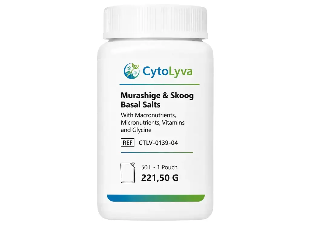 Murashige & Skoog Basal Salts With Macronutrients, Micronutrients, Vitamins and Glycine