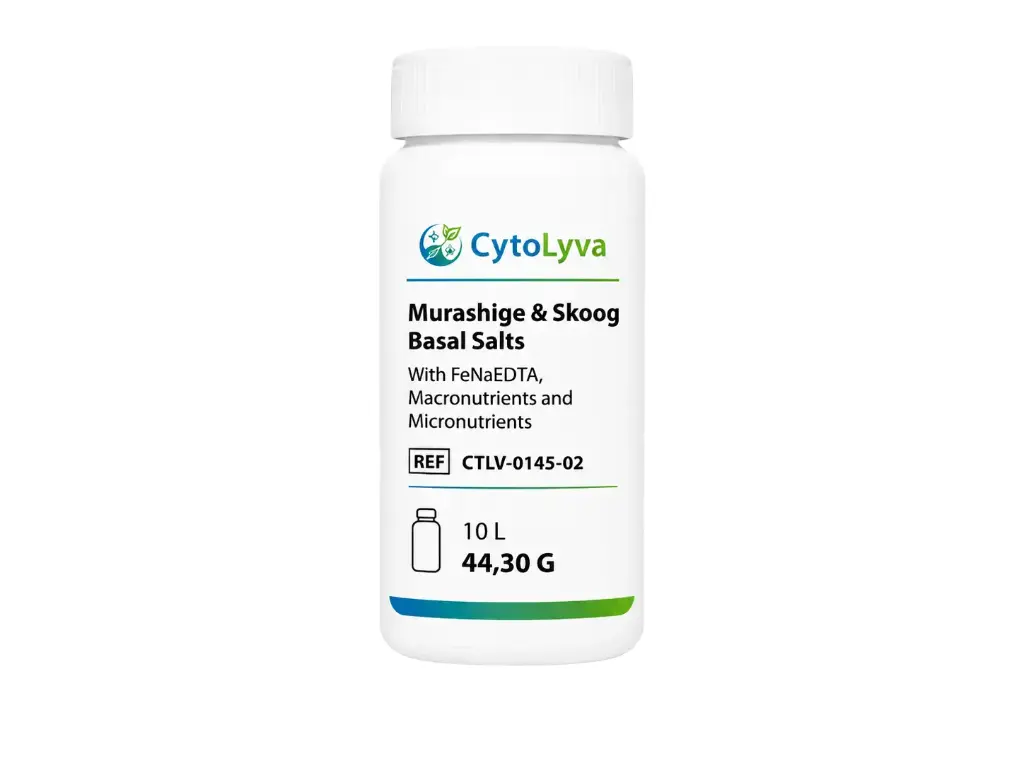 Murashige & Skoog Basal Salts With FeNaEDTA, Macronutrients and Micronutrients