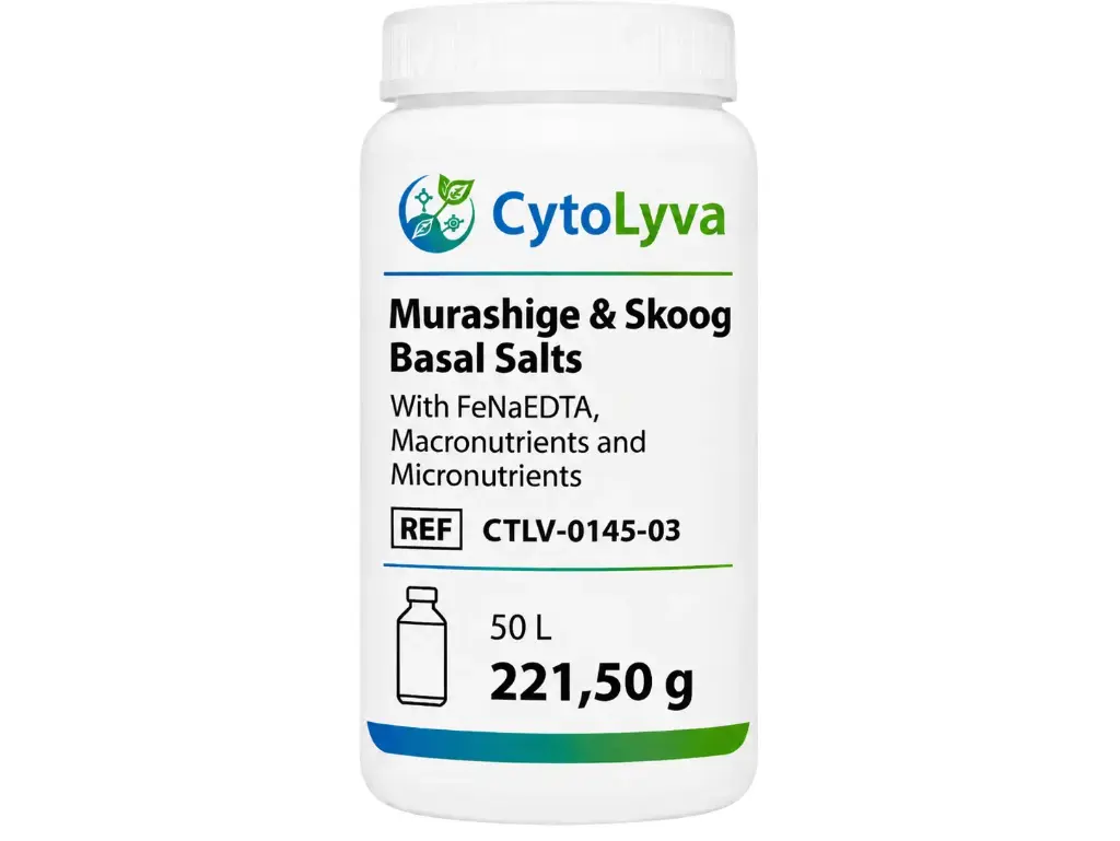 [CTLV-0145-03] Murashige & Skoog Basal Salts With FeNaEDTA, Macronutrients and Micronutrients