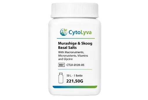 [CTLV-0139-05] Murashige & Skoog Basal Salts With Macronutrients, Micronutrients, Vitamins and Glycine