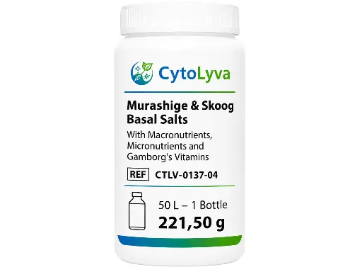 [CTLV-0137-04] Murashige & Skoog Basal Salts With Macronutrients, Micronutrients and Gamborg's Vitamins