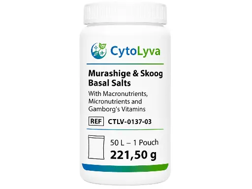 [CTLV-0137-03] Murashige & Skoog Basal Salts With Macronutrients, Micronutrients and Gamborg's Vitamins